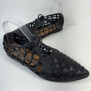 Coconuts by Matisse Black Lace Up Gladiator Sandals 9-9.5